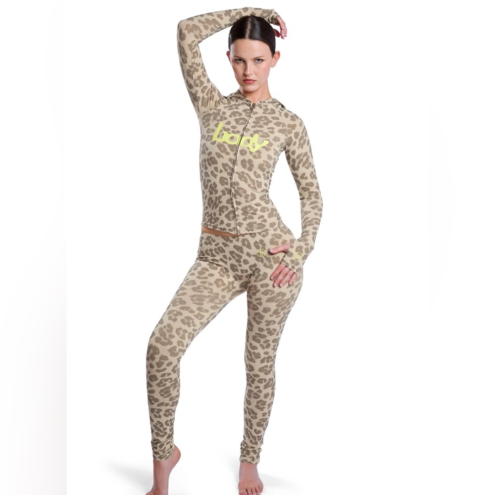 FLARED BODY BY RAVEN LEOPARD BODY BASICS LOW RISE